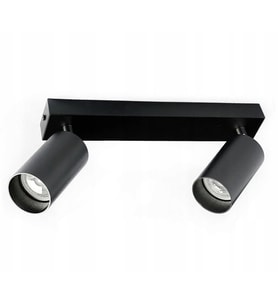 RİOLİGHT MODERN SİYAH SALON,MUTFAK3,GİYİNME ODASI,CAFELER İÇİN GÜN İŞİĞI METAL 2Lİ SPOT(AMPUL DAHİL)