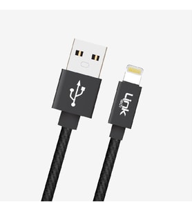 K544 Güvenli 30cm Metal Kafa iPhone Şarj Kablosu (Siyah)