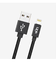 K544 Güvenli 30cm Metal Kafa iPhone Şarj Kablosu (Siyah)