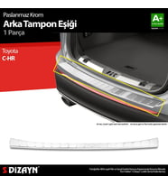 Toyota C-HR Krom Arka Tampon Eşiği 2018 Üzeri A+ Kalite