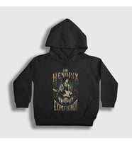 Presmono Unisex Çocuk Siyah Experience Jimi Hendrix Kapüşonlu Sweatshirt 302312tt