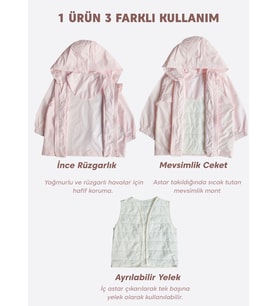 Geess Rüzgarlık Pembe