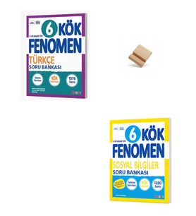 Fenomen 6. Sınıf Maarif Kök Serisi Türkçe ve Sosyal Bilgiler Soru Bankası + Telefon Standı