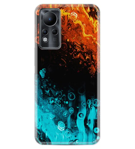 INFINIX Note 11 Pro Note 10 Hot 9 Play Kılıf Desemli Silikon Orange Blue Color 1665