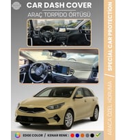 KIA CEED CD KASA (2018-2024) Torpido Örtüsü Panel Koruma Torpido Koruma Tam Uyum Çatlamayı Önler