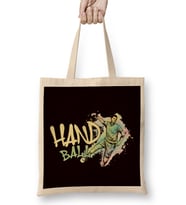 Handball Player Abstract Handballer Ball Sports Team Coach Bez Çanta Uzun Saplı