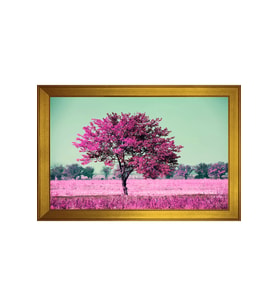 Manzara Temalı Kanvas Tablo 50 x 70 cm Gold Çerçeve
