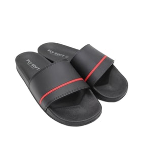 Fly Soft S262.051 Erkek Çocuk Havuz Ve Günlük Terlik (Siyah-Kırmızı)