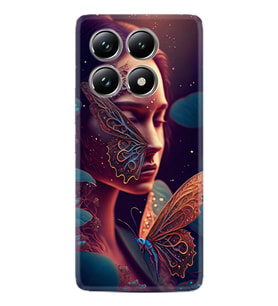 Xiaomi Redmi Note 14 Pro Plus Kılıf Boutique Baskılı Resimli Kelebek Kadın Pcode -075