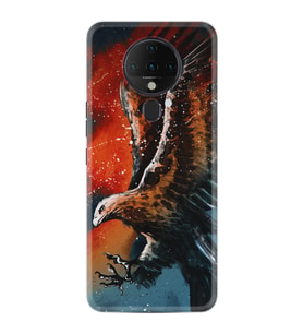 Tecno Spark 6 Kılıf Silikon Desen Kartal Uçarken 1718