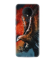 Tecno Spark 6 Kılıf Silikon Desen Kartal Uçarken 1718