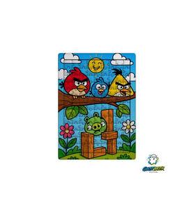 Angry Birds 99 Parça Ayaklı Puzzle – Dekoratif Çocuk Yapbozu 0264