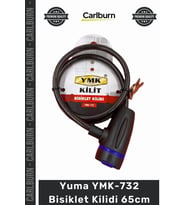 #Kilit Kilit Çelik Halat Pvc Kaplama Dayanıklı Güvenli 8mm YMK732 Bisiklet Kilidi 65cm