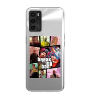 Oppo A16 / A55 Uyumlu Breaking Bad Gta Tasarımlı Şeffaf Telefon Kılıfı