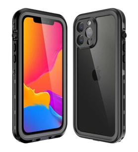 Uyumlu Model Apple iPhone 13 Pro Max Kılıf Toz Kir Su Geçirmez Kapak (Siyah)