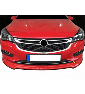 Opel Astra Uyumlu K Hatchback Krom Ön Tampon Alt Çıtası 1 Parça 2015-2019 Sensörlü