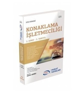 Murat Yayınları AÖF Konaklama İşletmeciliği 2.Sınıf 3.Dönem Konu Anlatımlı Çözümlü Soru Bank Güz Dönemi (Çok Renkli)