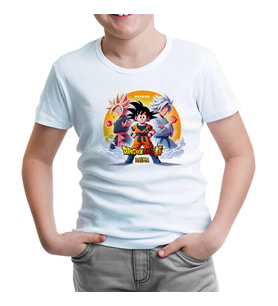 Dragon Ball Daima Ateş Topu Beyaz Çocuk Tshirt
