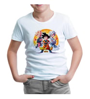 Dragon Ball Daima Ateş Topu Beyaz Çocuk Tshirt