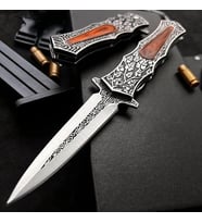 Knivox Browning Desenli Çelik Kabze Kamp Çakısı