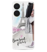 Realme C55 Kılıf Resimli Desenli Baskılı Silikon Bonjour Paris 1419