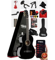 Midex CG-36BK-PAK Kaliteli 36 İnç 3/4 Junior Çocuk Gitarı 8-12 Yaş Arası (Çanta Askı Pena Metod)
