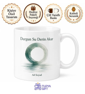Feng Shui Enerji Akışı Dingin Kupa Bardak Meditasyon Hediye Porselen