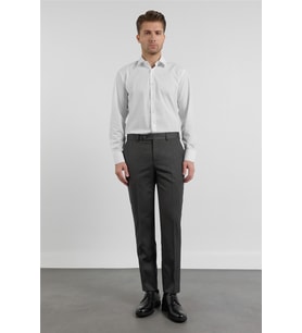 Kahverengi-Bej Yan Cep Kendinden Desenli Comfort Fit Classic Pantolon 1003255177