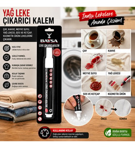 Giysiler İçin Yağ ve Leke Çıkarıcı Kalem - Anında Etkili Güçlü Formül