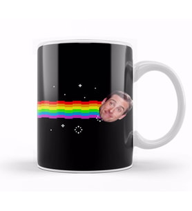 Dwight Schrute Michael Scott Nyan Cat Office US Kupa Bardak Porselen