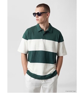 LC WAIKIKI Yeşil Polo Yaka Renk Bloklu Erkek Tişört