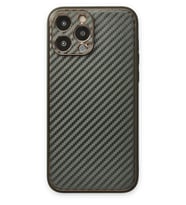Durukar® iPhone 13 Pro Max Kılıf Coco Karbon Silikon - Füme