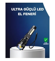 Mey İthalat® Outdoor ve Acil Durum İçin Güçlü LED El Feneri
