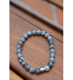 STONEAGE Labradorit Doğal Taş Unisex Bileklik (Altın / Dore)