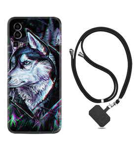 General Mobile Gm 23 Kılıf Silikon Boyun Askılı İpli Desenli Silikon Dog Eyes 1761