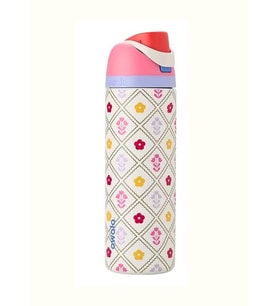 Owala 32 Oz (946 ml) Desenli FreeSip Kilitli Kapaklı Çift Katmanlı Çelik Termos (Sahra Beji)
