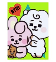 Bt21 Bebek Seti Tablo Ahşap Poster Dekoratif Kod3654