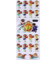 Sticker Kabartmalı Sticker Defter Planlayıcı Etiket (cb550) 16x7 cm- Süper Çocuk Kahraman