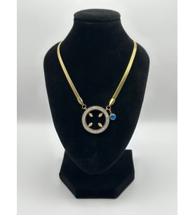 Arnes Jewelry Çelik İtalyan Ezmeli Çeyrek Altın Takılabilen Kolye