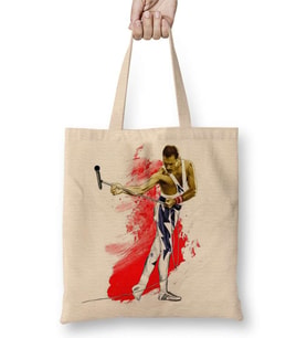 Freddie Mercury 06 Bez Çanta Uzun Saplı