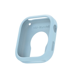 Xiaomi Redmi Watch Uyumlu 6 Yumuşak TPU Silikon Kasa Koruyucu Zore Watch Gard 41 (Açık Mavi)
