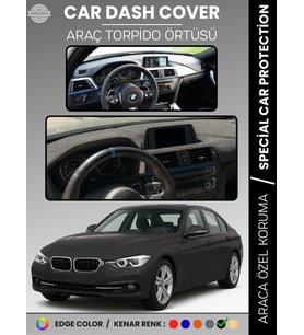 Bmw F30 (2013-2019) Torpido Örtüsü Ön Göğüs Koruma Torpido Koruma Araca Özel Kaymaz Kolay Montaj
