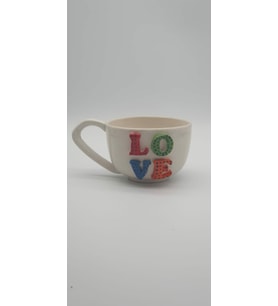 LOVE  300ml Büyük Kupa (Karışık)