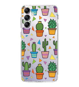 PrintiFy Samsung Galaxy M34 ile Uyumlu 1mm Slim Fit Water Color 4 Baskılı Şeffaf  Kılıf