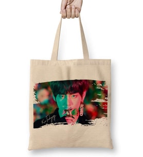Bts Kim Taehyung Bez Çanta Uzun Saplı