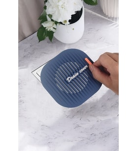 Süzgeçli Lavabo Gider Koruyucu Silikon Saç ve Kir Tutucu Gider Süzgeci Mat Gri 11,5x11,5 cm
