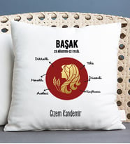 Kişiye Özel Başak Burcuna Hediye Kare Yastık
