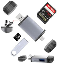 pilelistore ZR428 T993A Type-C 3 İn 1 Card Reader