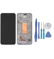 Tkgz - Samsung Galaxy A54 5G SM-A546 Uyumlu Lcd Ekran Dokunmatik Servis BEYAZ ÇITALI + TAMİR SETİ