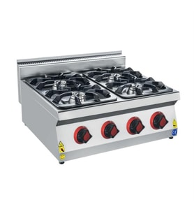 CSA Karacasan 80 cm 700 Seri Set Üstü Dört Gözlü Tüplü Ocak
